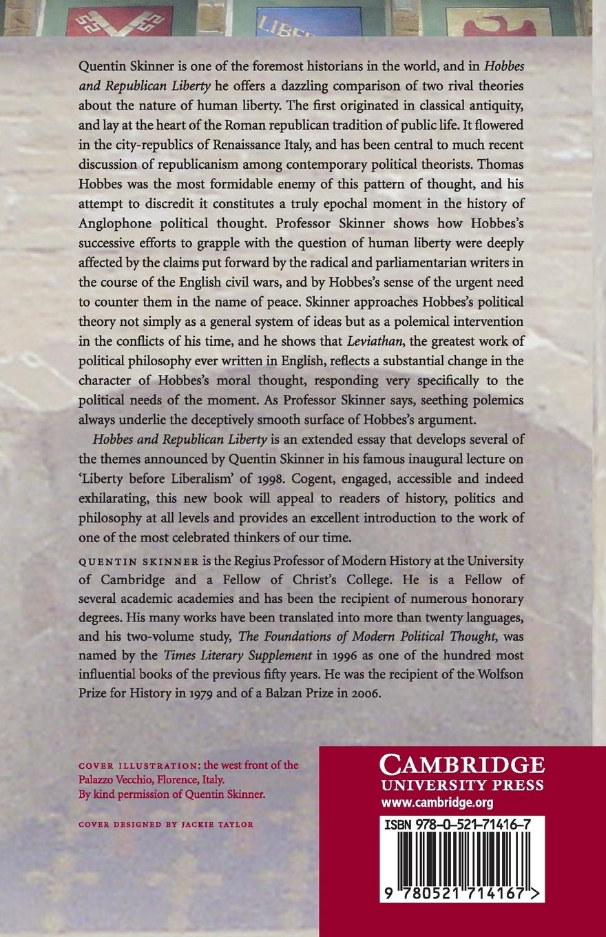Rückseitencover Hobbes and Republican Liberty