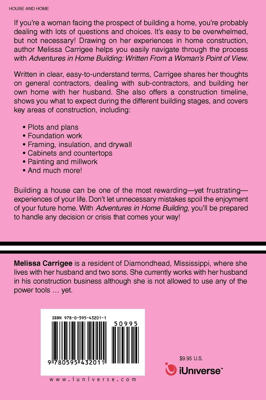 Rückseitencover Adventures in Home Building