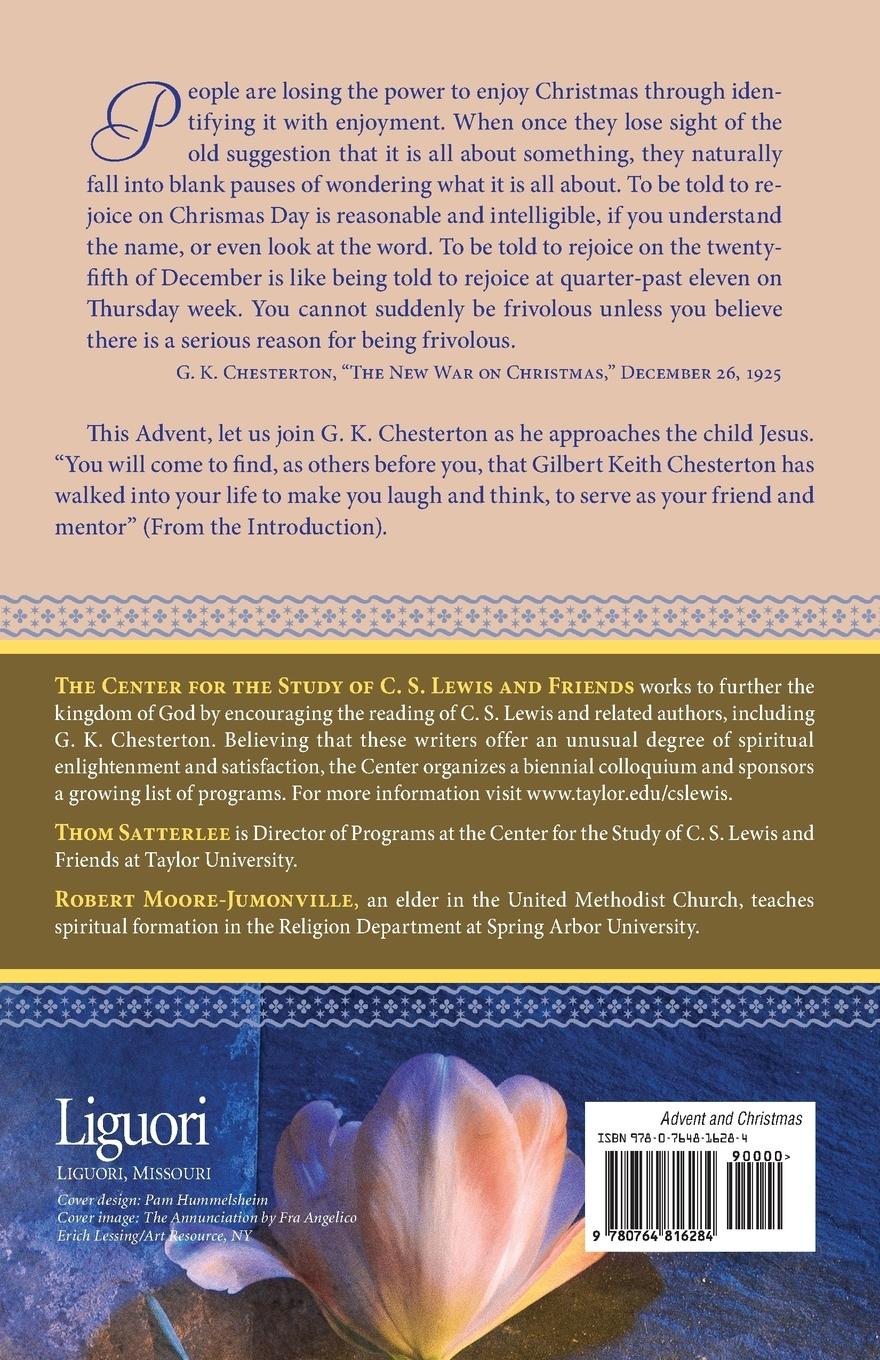 Rückseitencover Advent and Christmas Wisdom from G. K. Chesterton