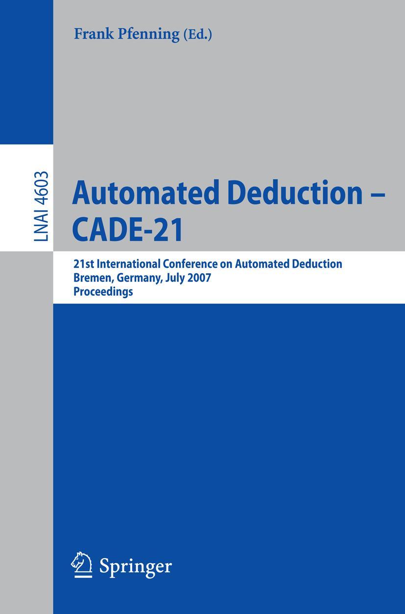 Vorderes Coverbild Automated Deduction - CADE-21