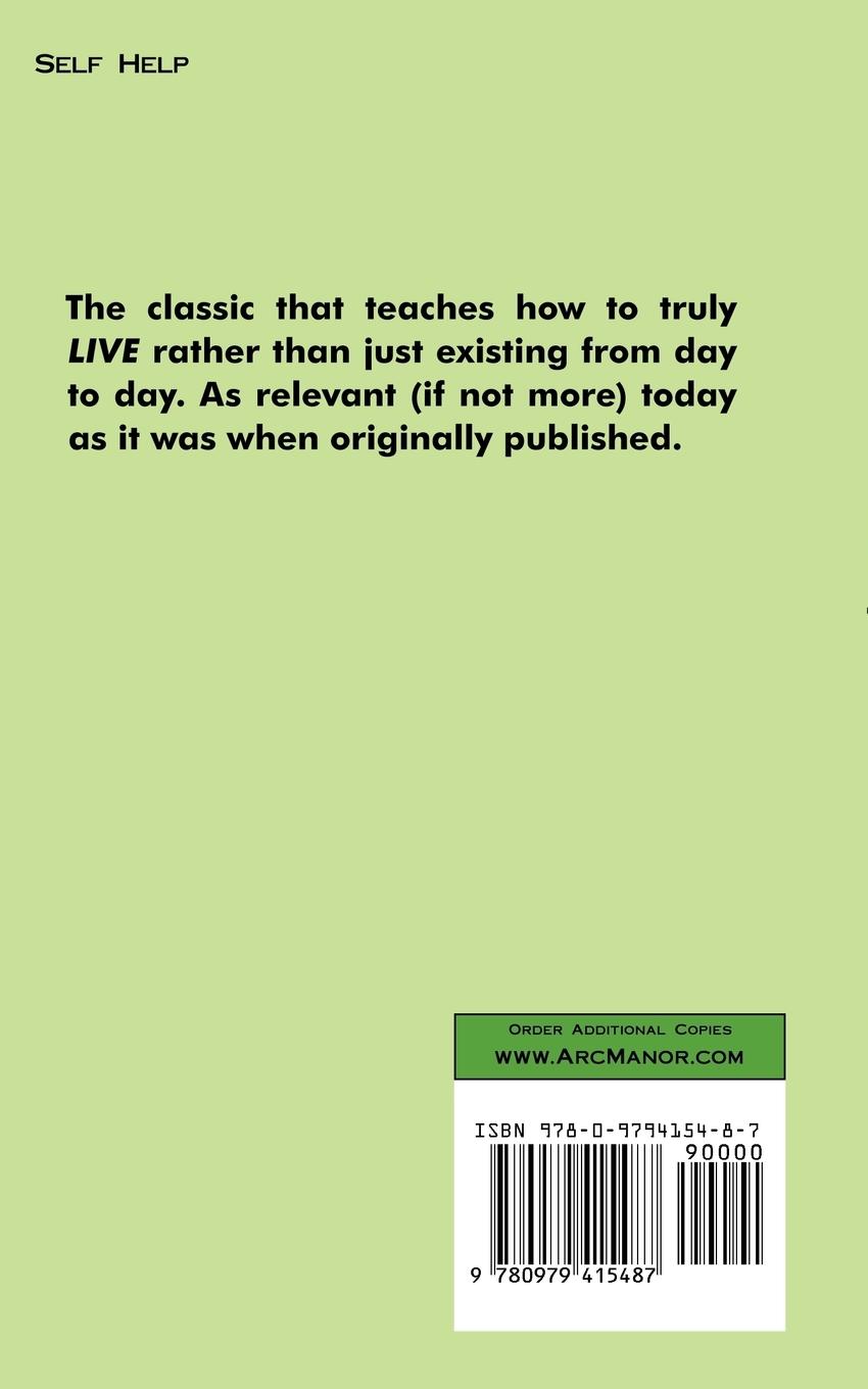 Rückseitencover How to Live on 24 Hours a Day