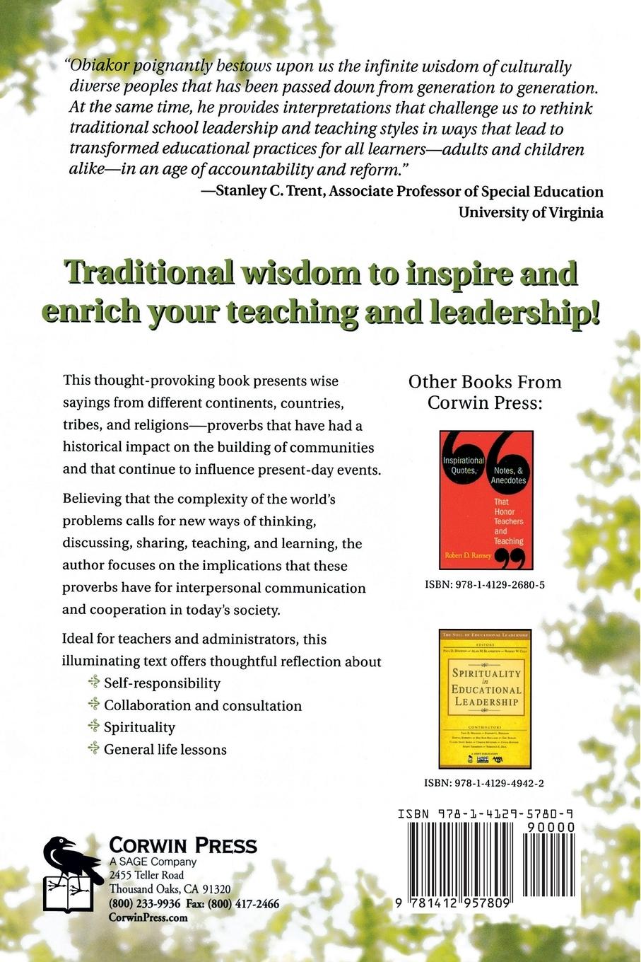 Rückseitencover 100 Multicultural Proverbs