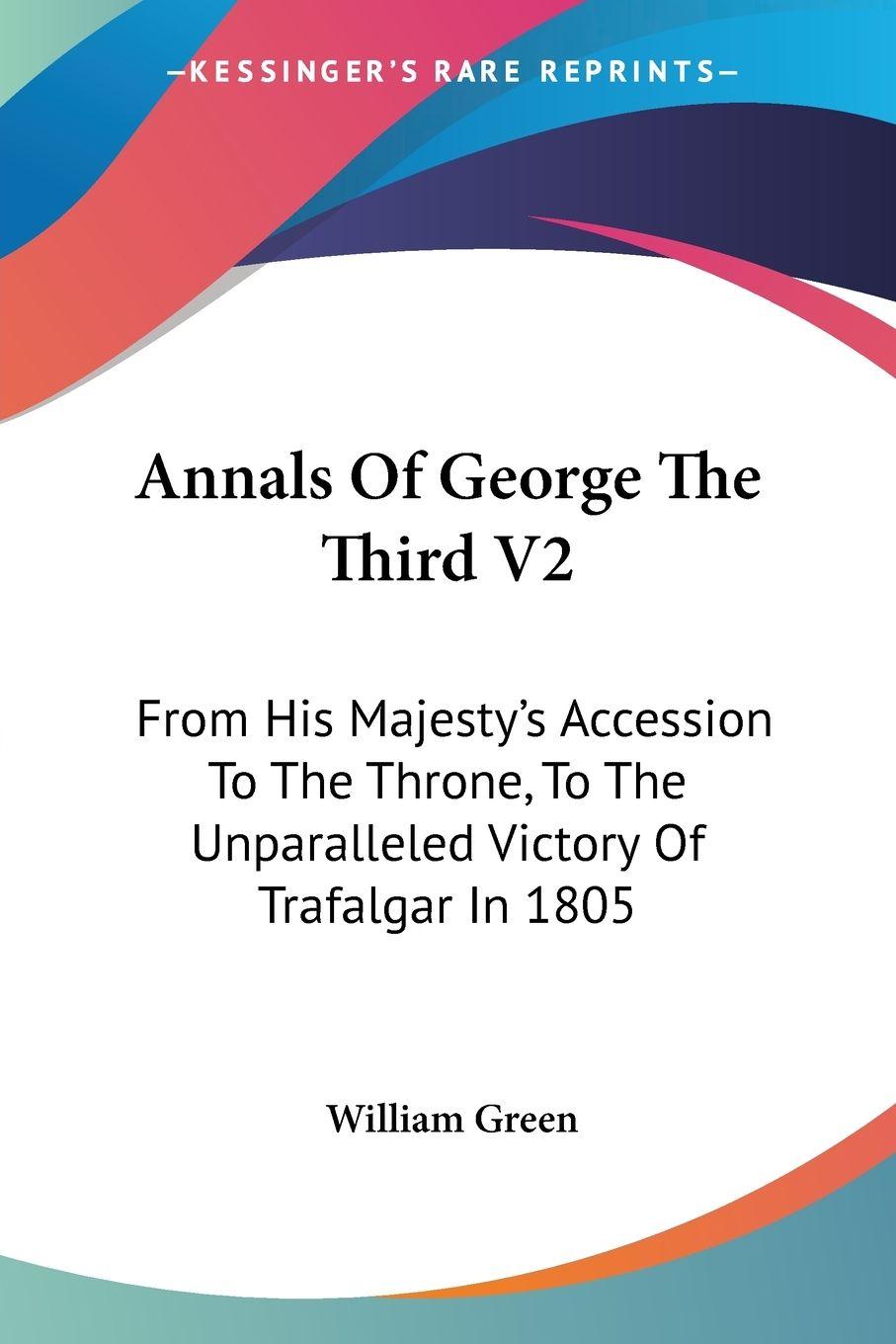 Vorderes Coverbild Annals Of George The Third V2