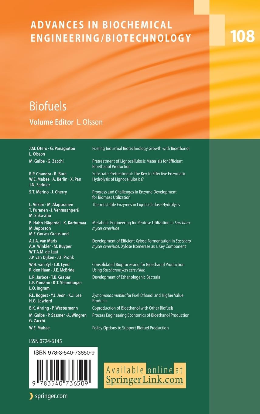 Rückseitencover Biofuels