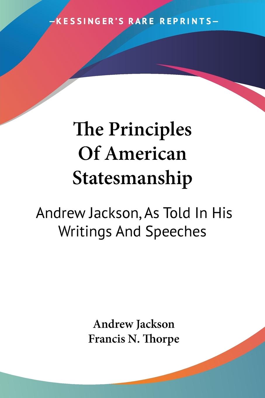 Vorderes Coverbild The Principles Of American Statesmanship