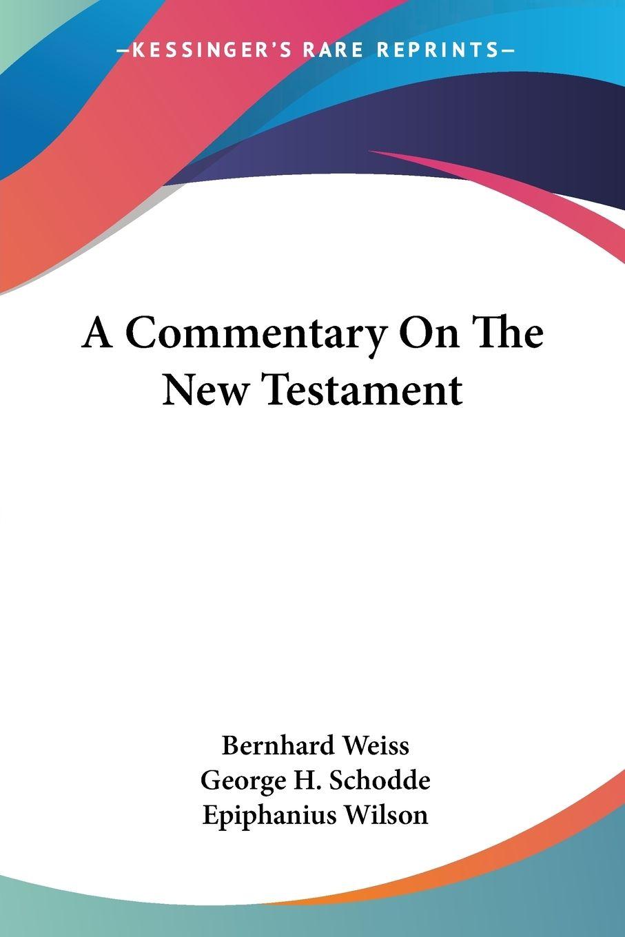 Vorderes Coverbild A Commentary On The New Testament