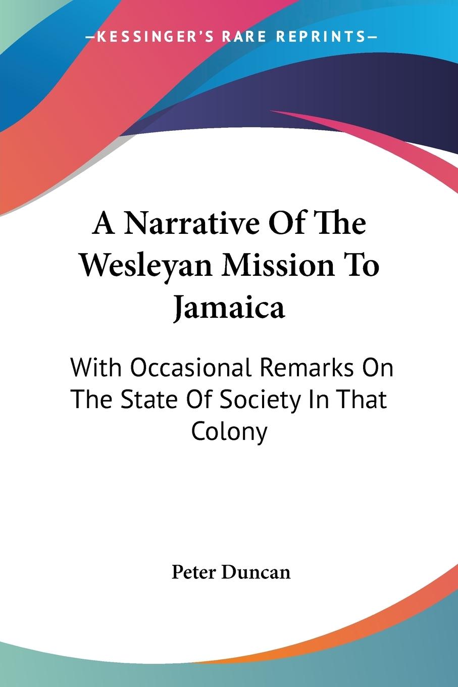 Vorderes Coverbild A Narrative Of The Wesleyan Mission To Jamaica