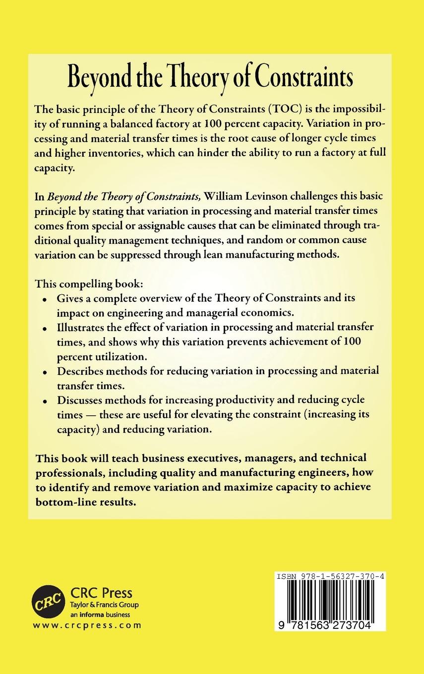 Rückseitencover Beyond the Theory of Constraints