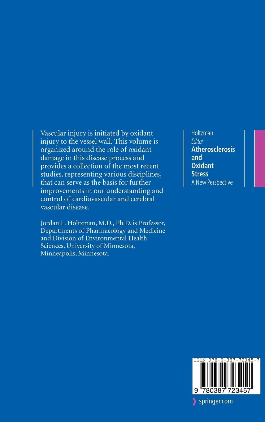 Rückseitencover Atherosclerosis and Oxidant Stress: A New Perspective