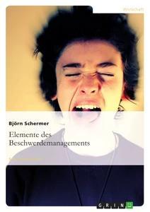 Vorderes Coverbild Elemente des Beschwerdemanagements