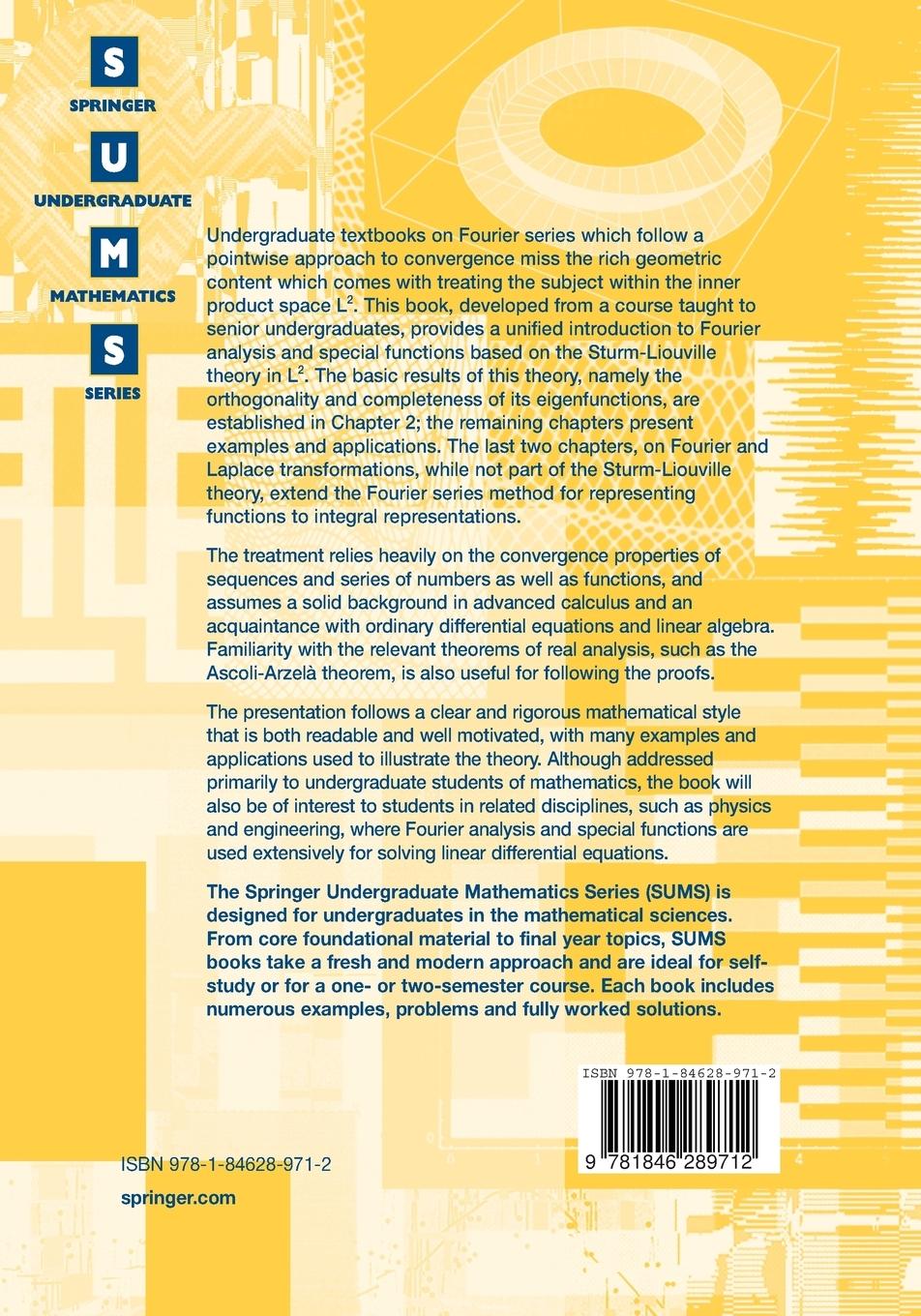 Rückseitencover Sturm-Liouville Theory and its Applications