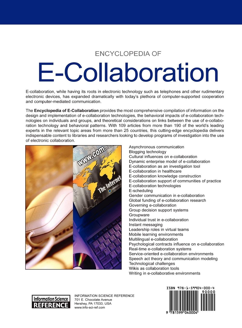 Rückseitencover Encyclopedia of E-Collaboration