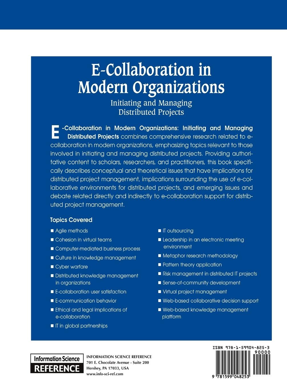 Rückseitencover E-Collaboration in Modern Organizations