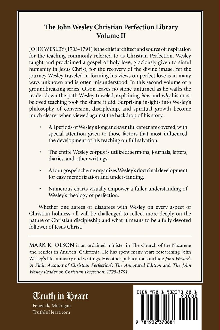 Rückseitencover John Wesley's Theology of Christian Perfection