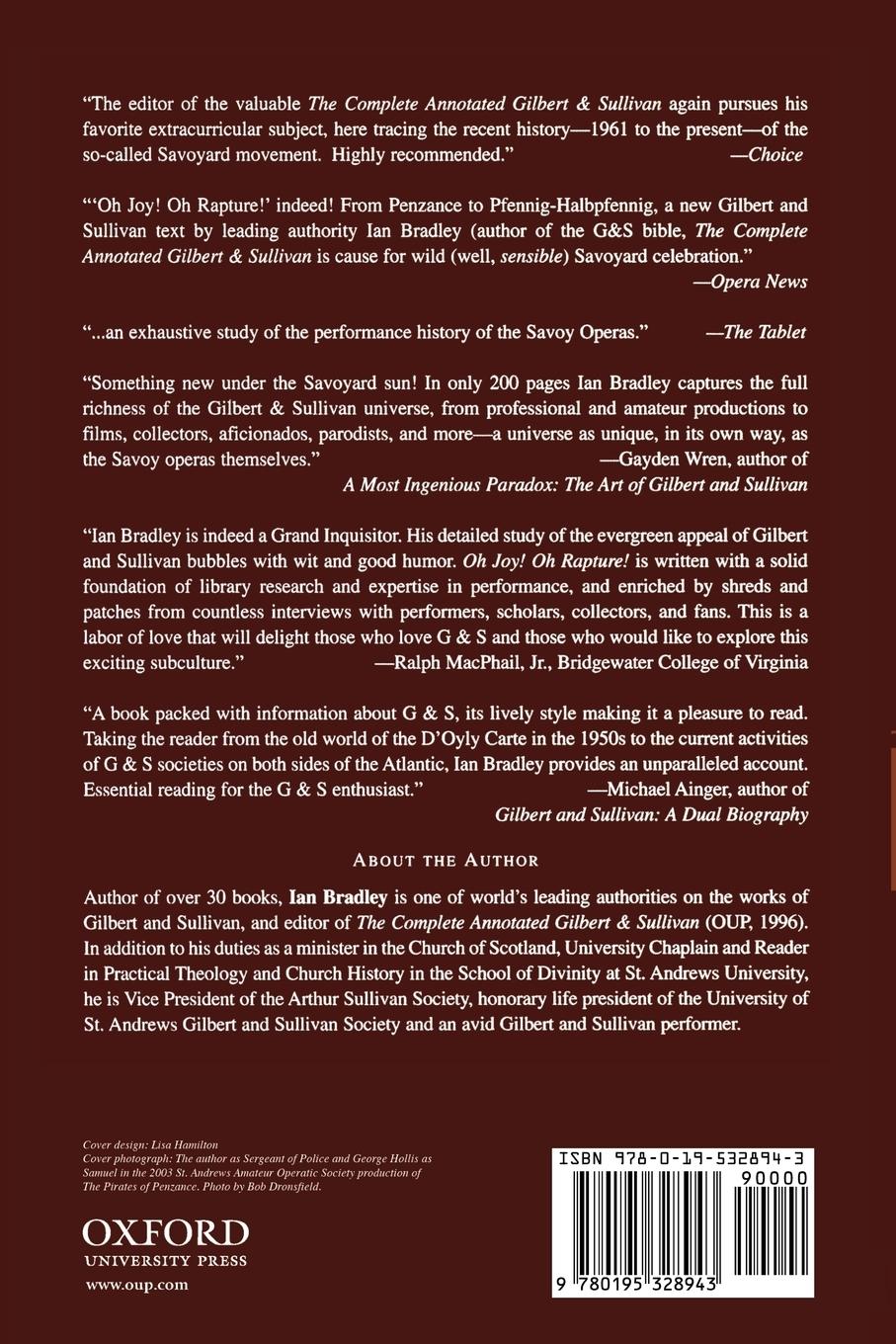 Rückseitencover Oh Joy! Oh Rapture!