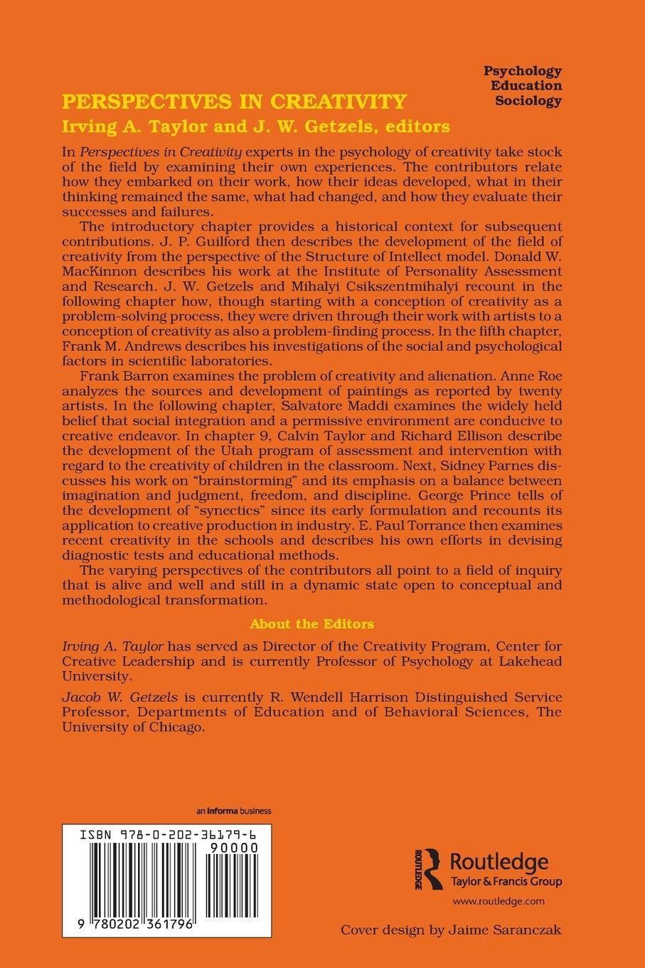 Rückseitencover Perspectives in Creativity