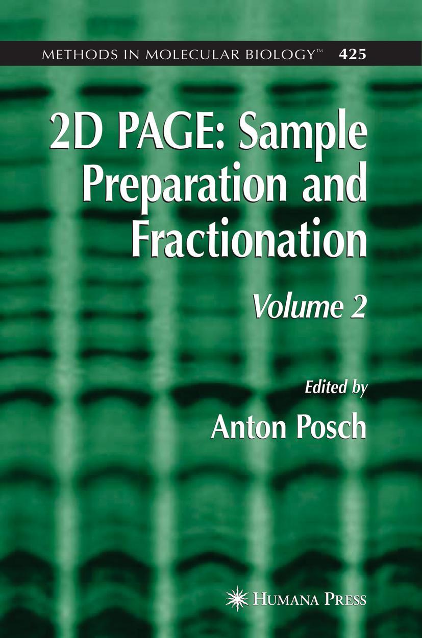Vorderes Coverbild 2D PAGE: Sample Preparation and Fractionation