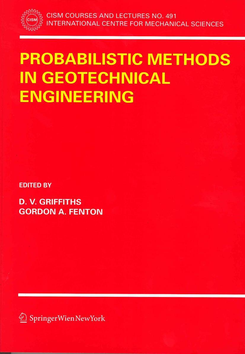 Vorderes Coverbild Probabilistic Methods in Geotechnical Engineering