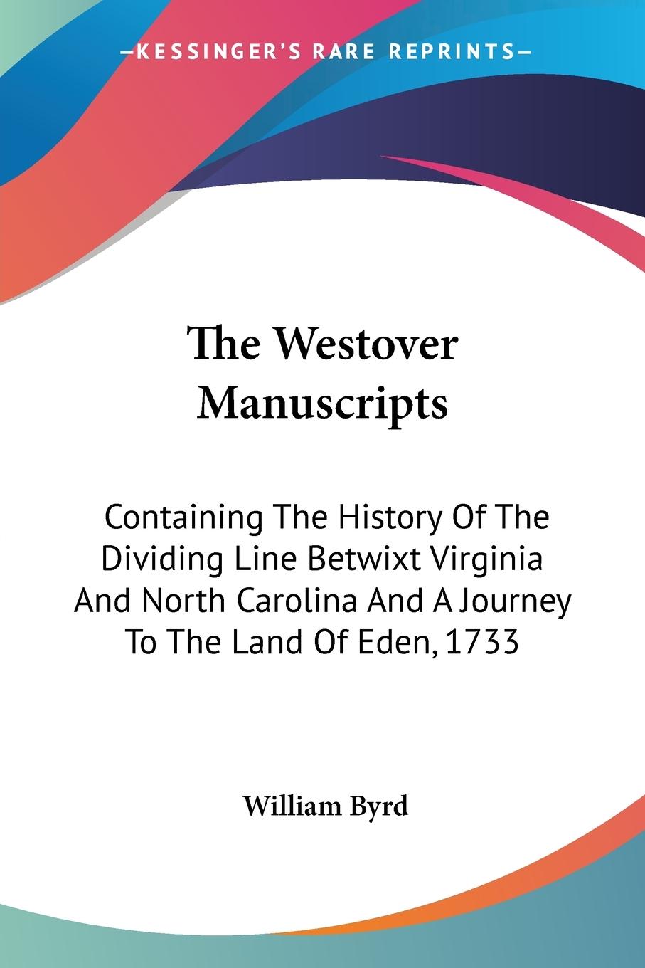 Vorderes Coverbild The Westover Manuscripts