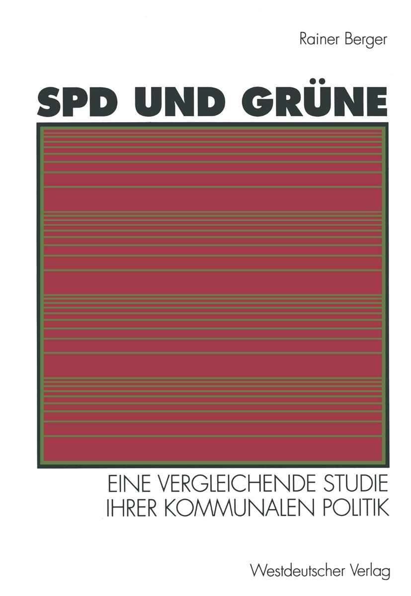 Vorderes Coverbild SPD und Grüne
