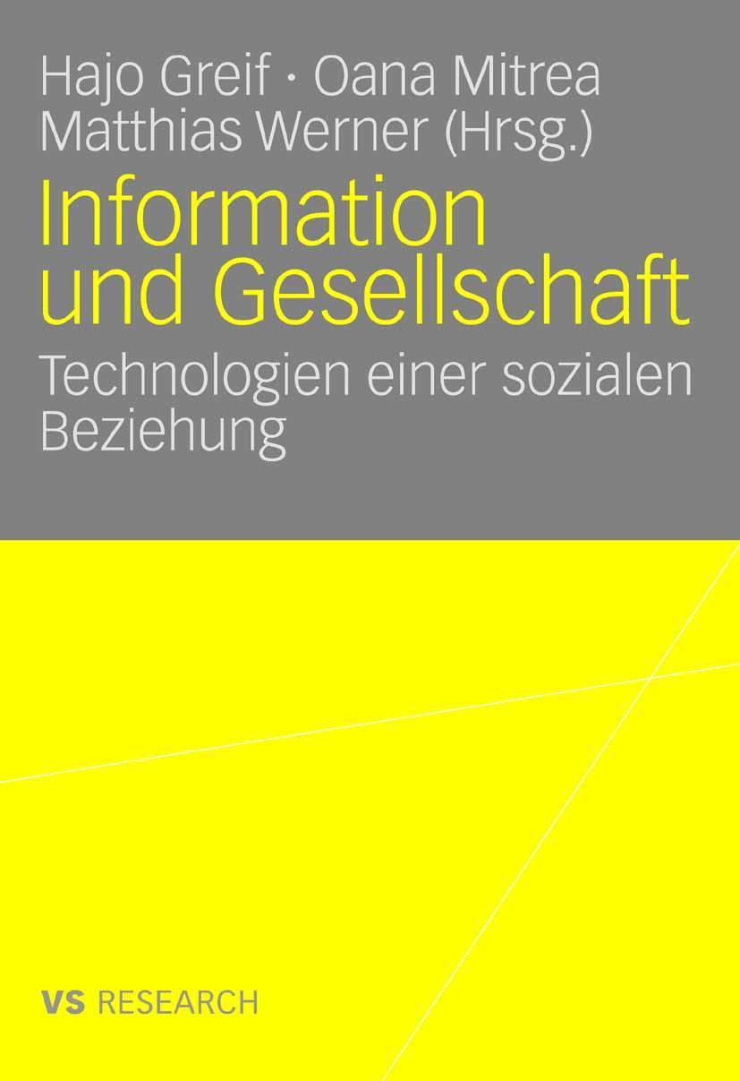 Vorderes Coverbild Information und Gesellschaft