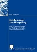 Vorderes Coverbild Regulierung der Abschlussprüfung