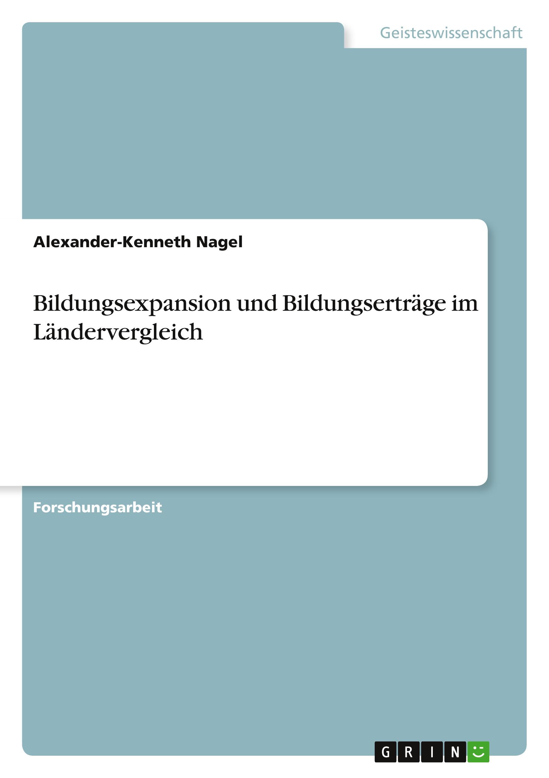 Vorderes Coverbild Bildungsexpansion und Bildungserträge im Ländervergleich