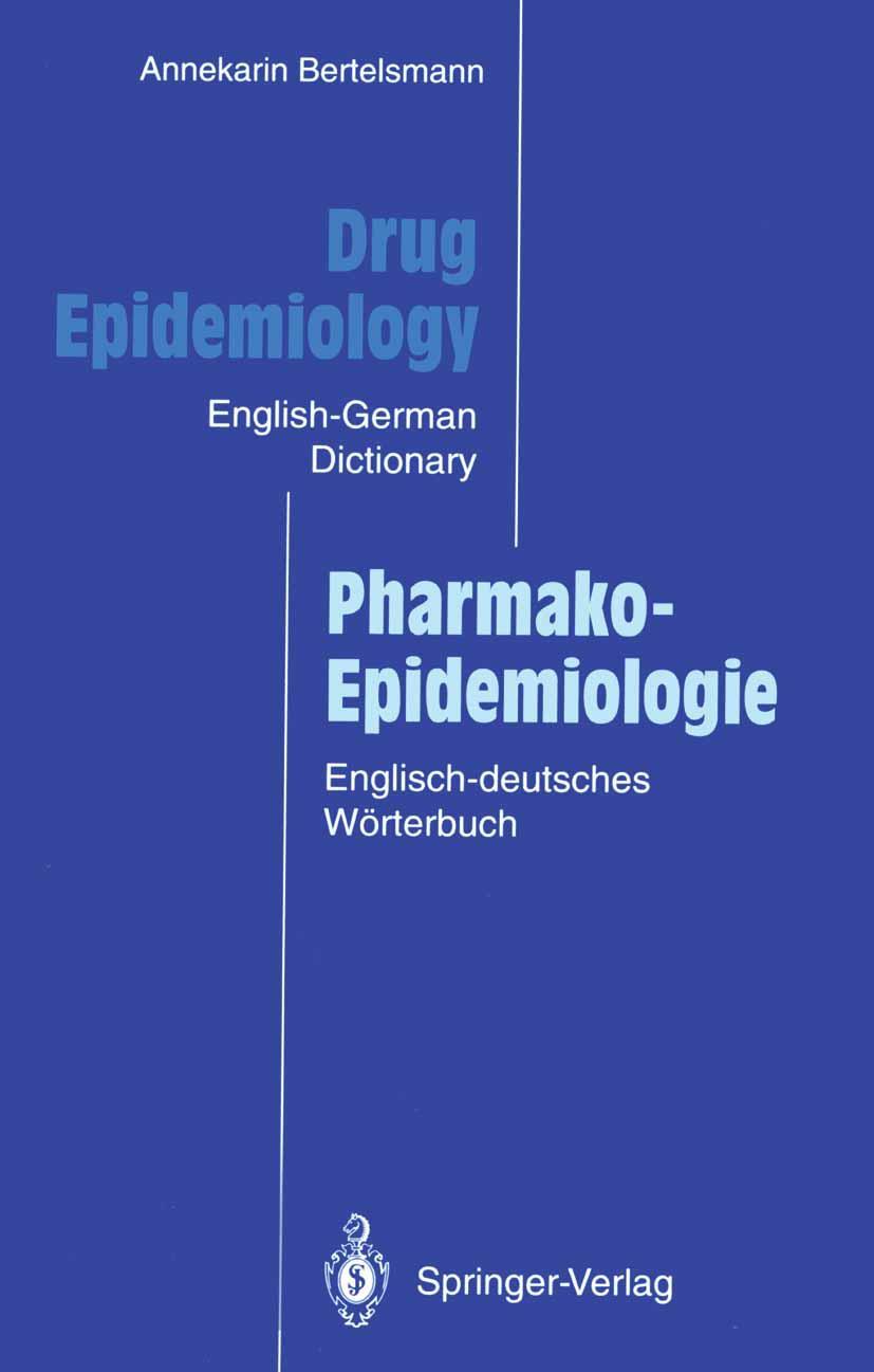 Vorderes Coverbild Drug Epidemiology / Pharmako-Epidemiologie