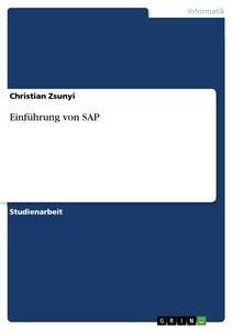 Vorderes Coverbild Einführung von SAP