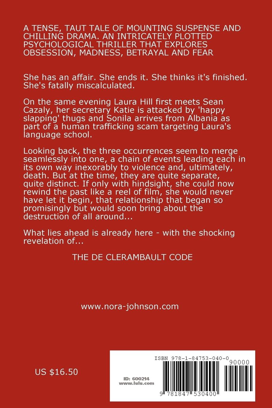 Rückseitencover The De Clerambault Code