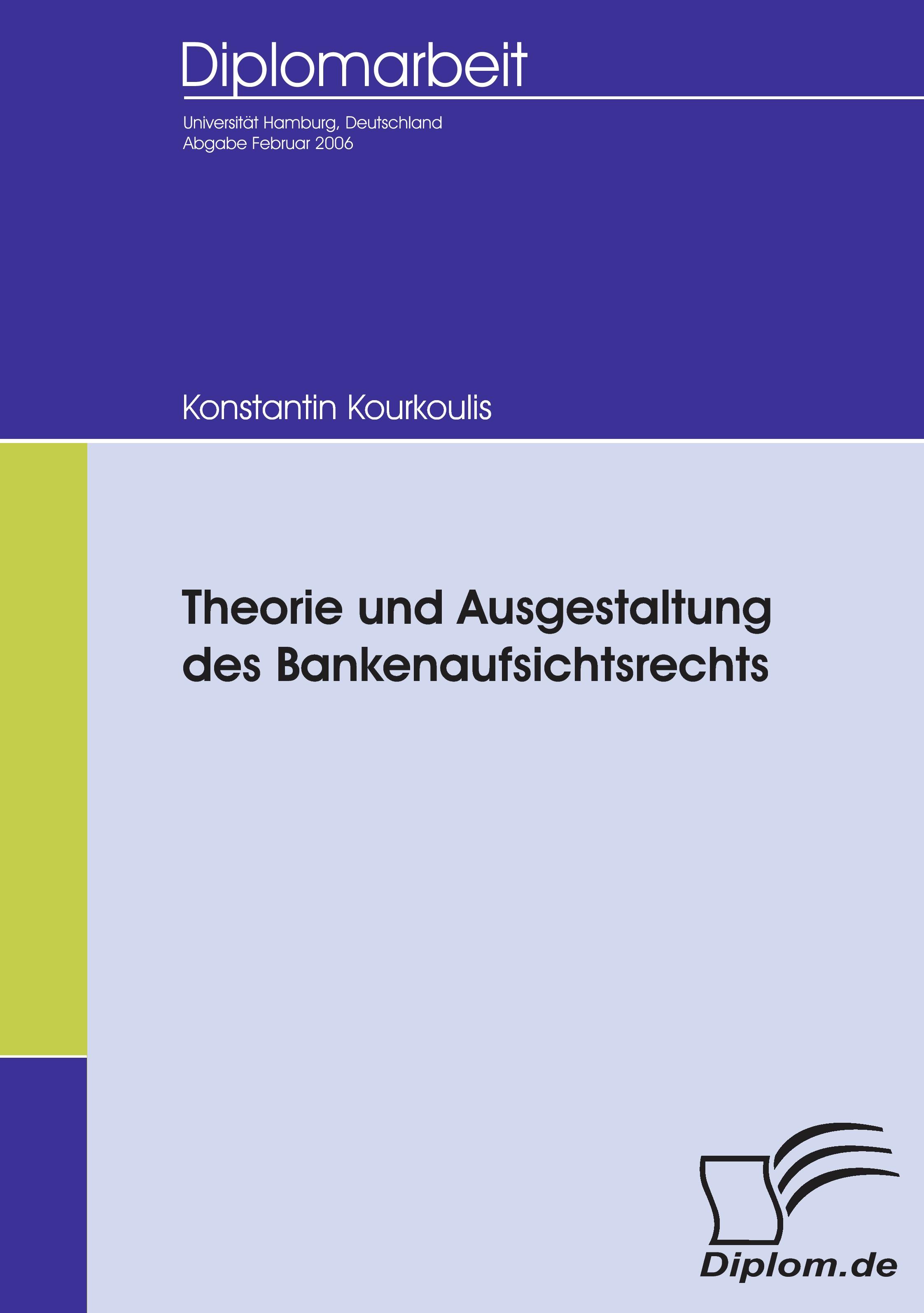 Vorderes Coverbild Theorie und Ausgestaltung des Bankenaufsichtsrechts