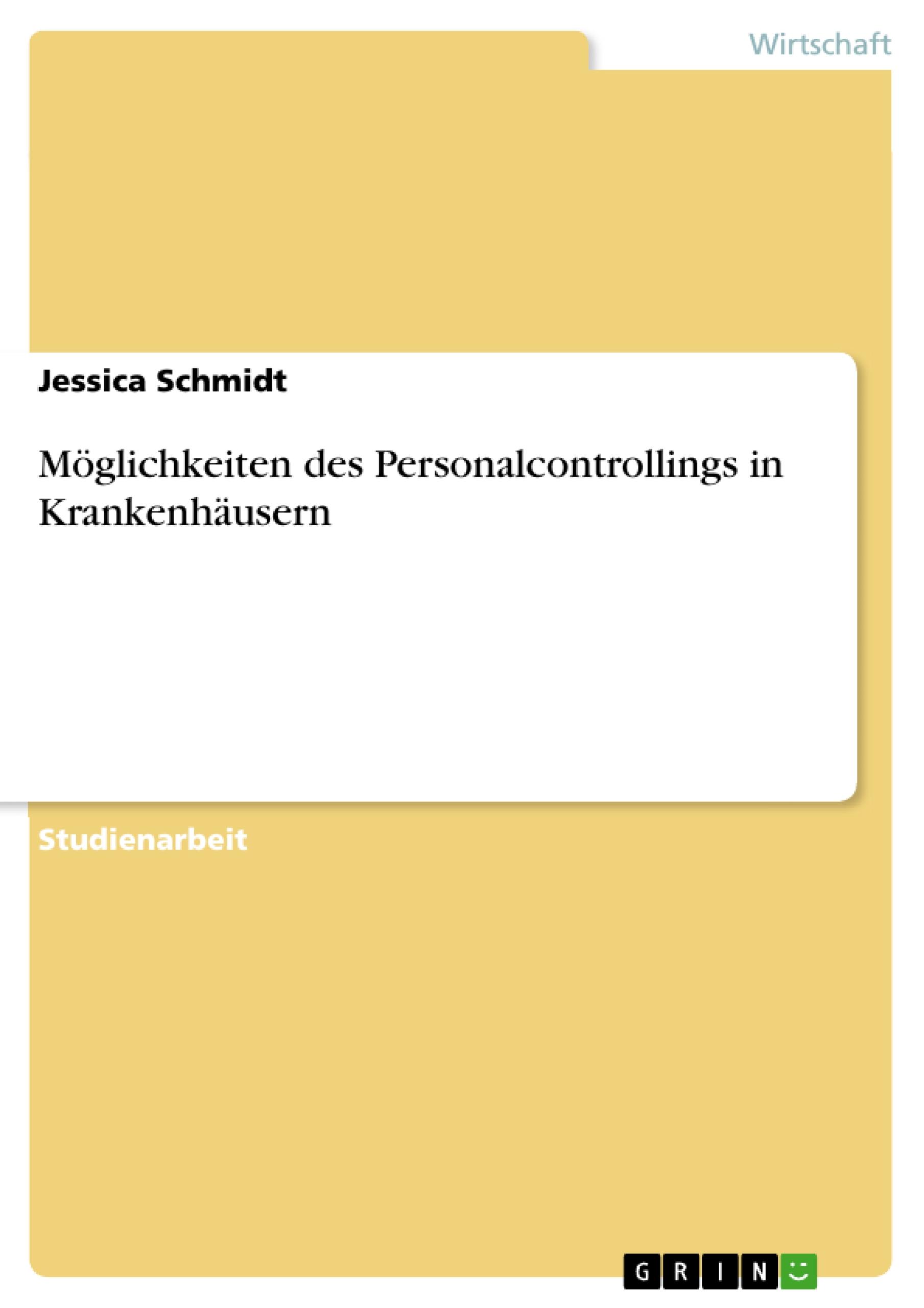 Vorderes Coverbild Möglichkeiten des Personalcontrollings in Krankenhäusern