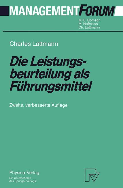 Vorderes Coverbild Die Leistungsbeurteilung als Führungsmittel