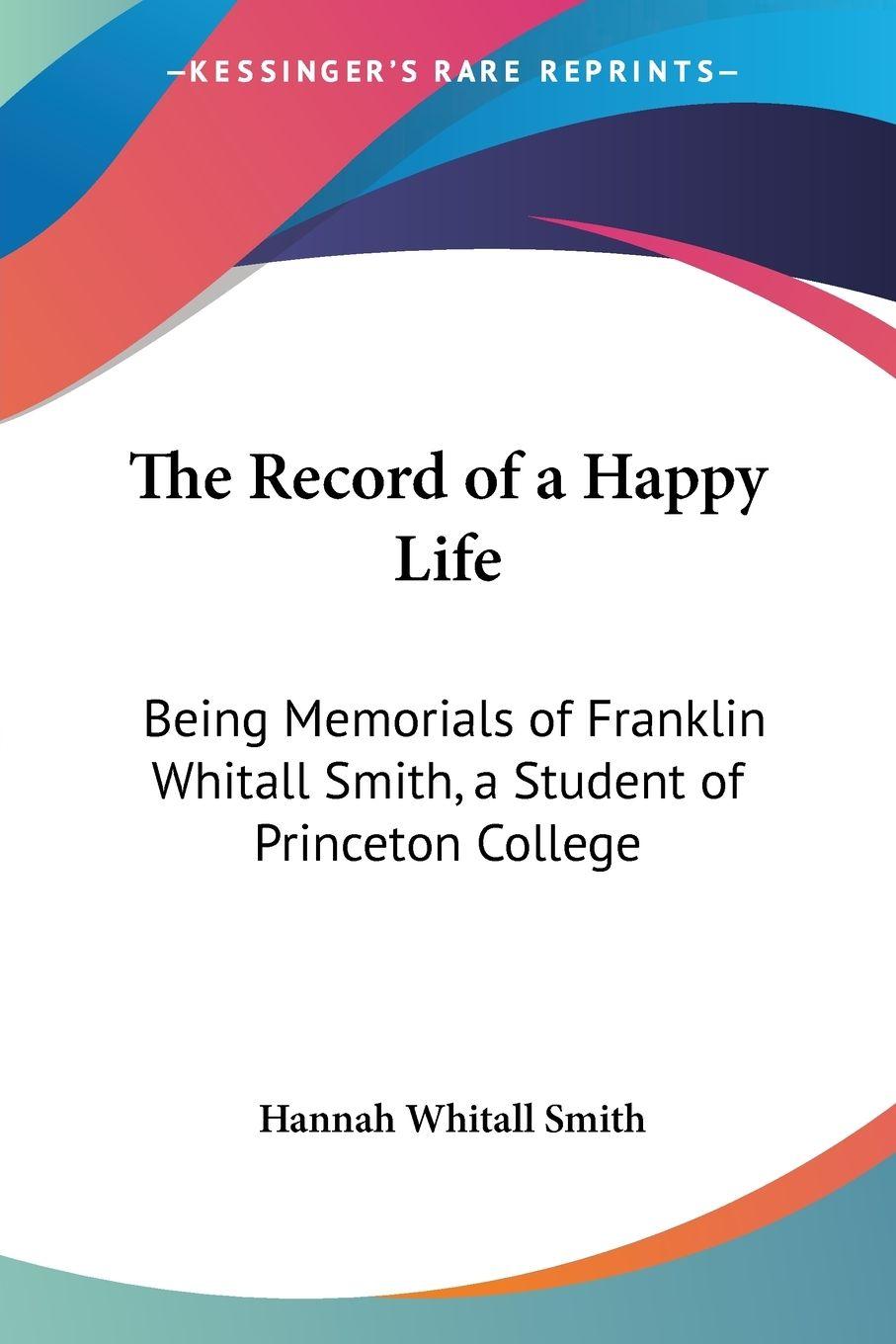 Vorderes Coverbild The Record of a Happy Life