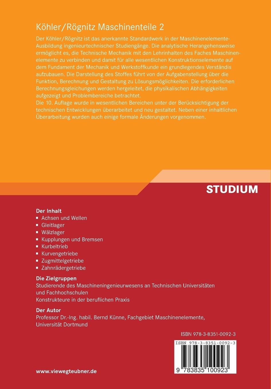 Rückseitencover Köhler/Rögnitz Maschinenteile 2