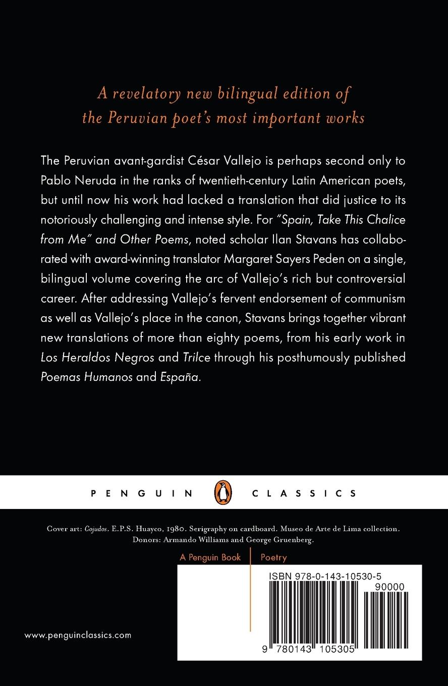 Rückseitencover Spain, Take This Chalice from Me and Other Poems