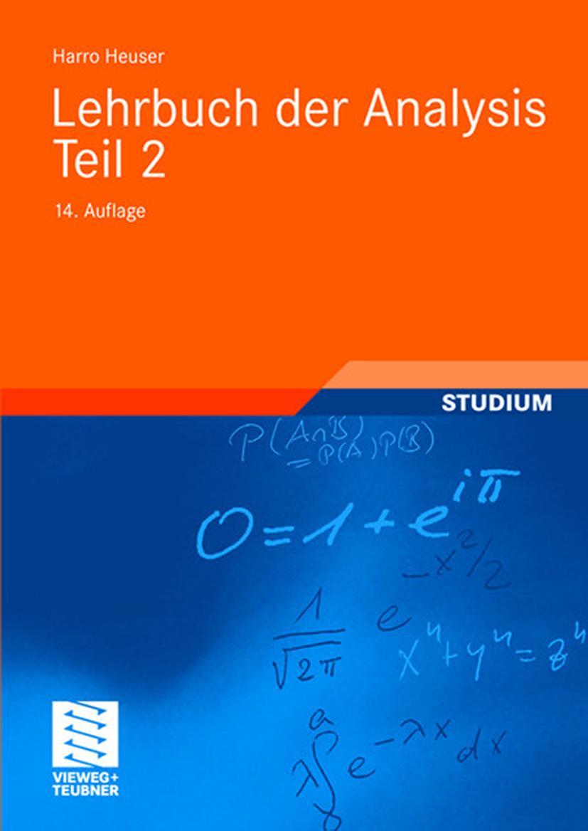 Vorderes Coverbild Lehrbuch der Analysis. Teil 2