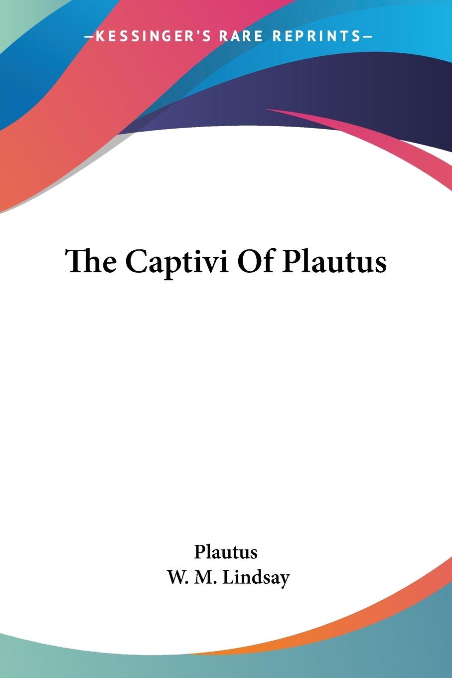 Vorderes Coverbild The Captivi Of Plautus