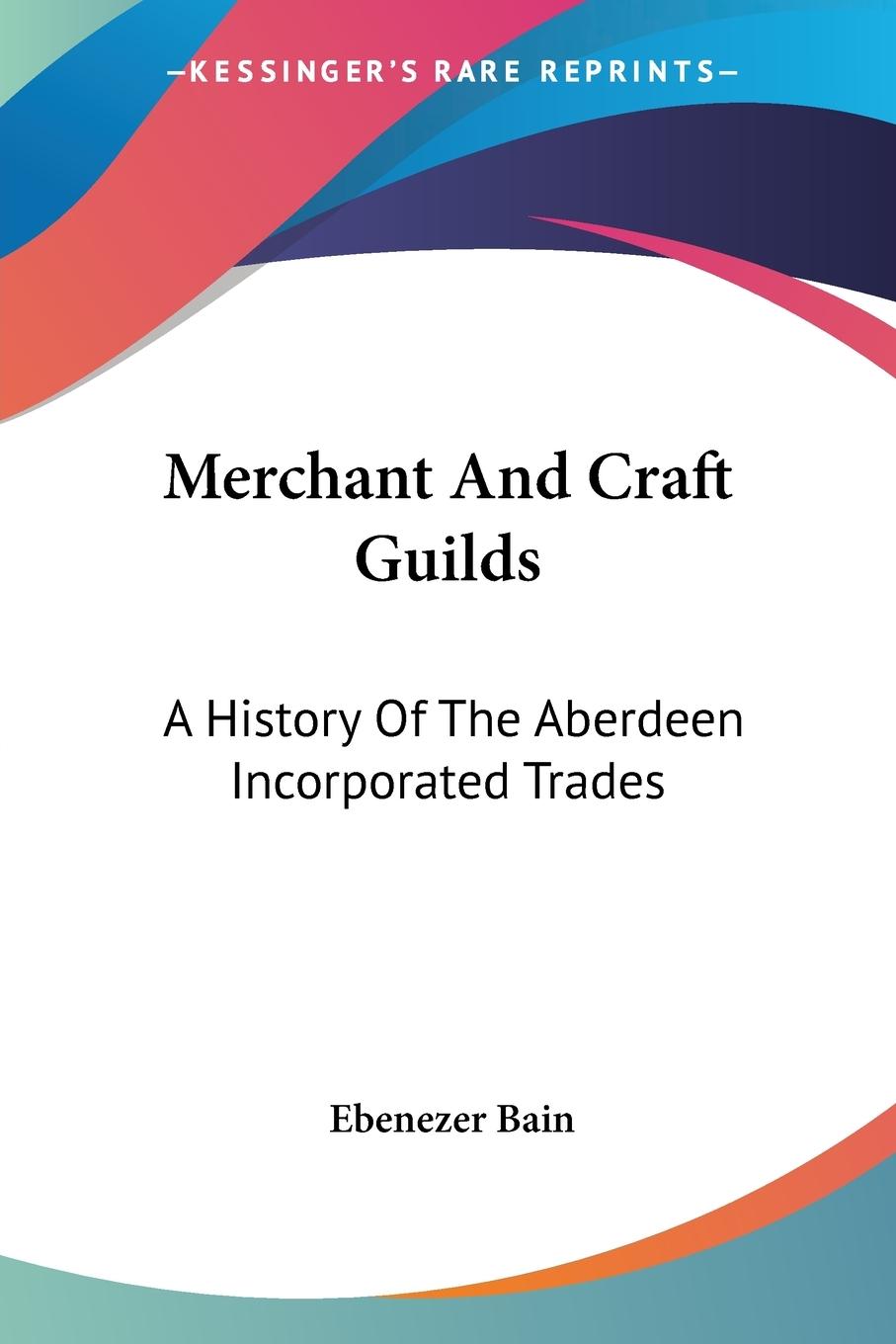 Vorderes Coverbild Merchant And Craft Guilds