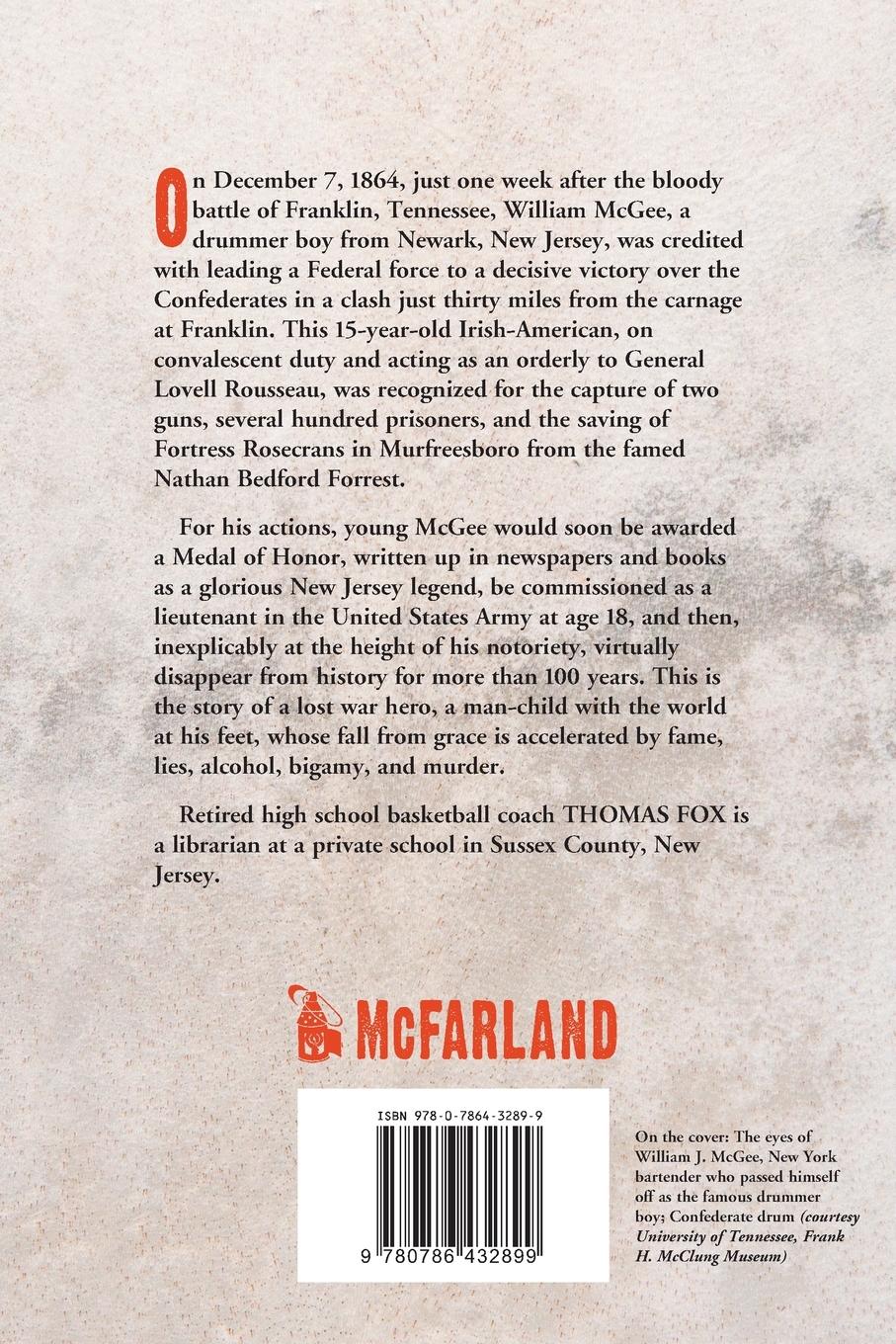 Rückseitencover Drummer Boy Willie McGee, Civil War Hero and Fraud