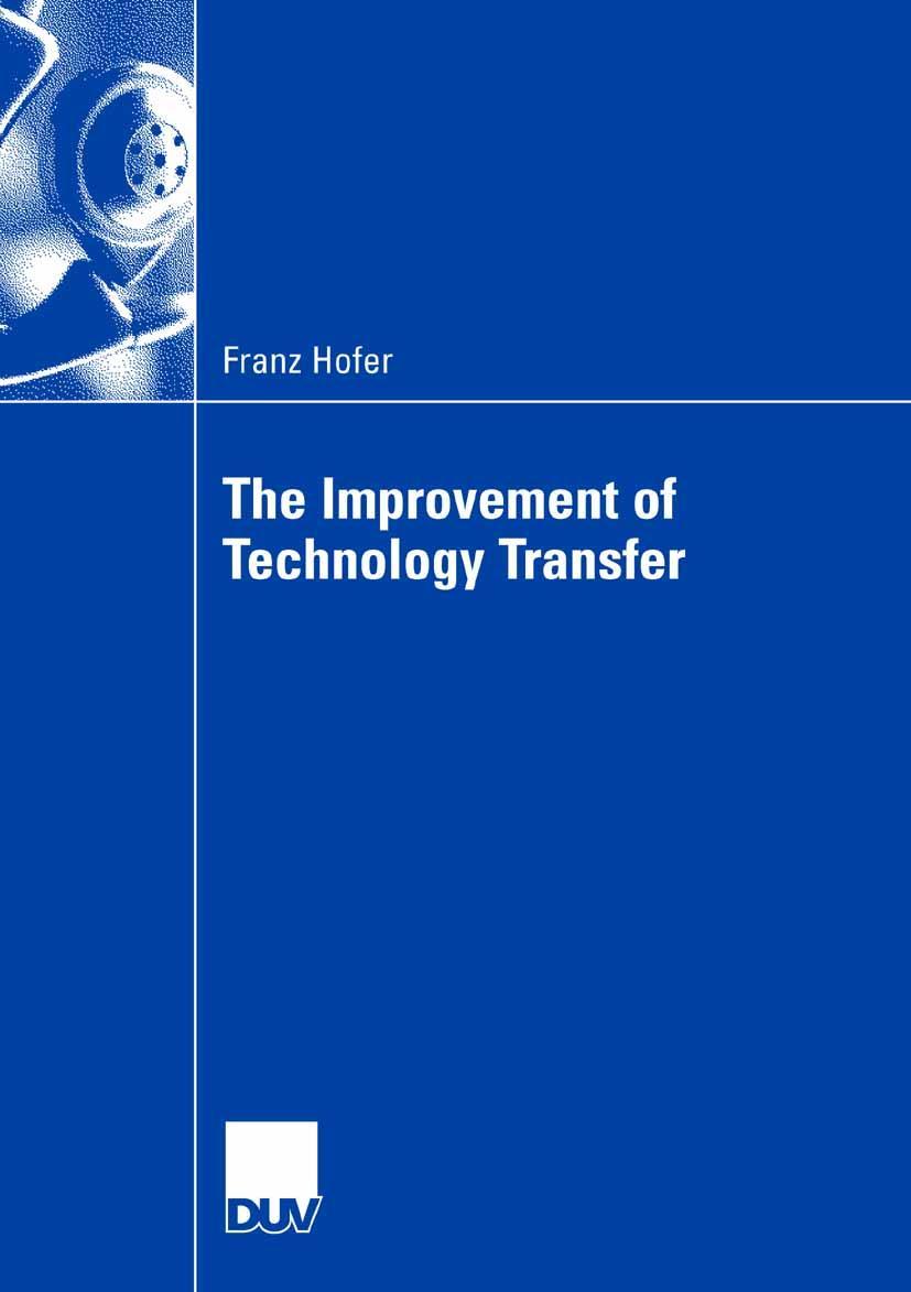 Vorderes Coverbild The Improvement of Technology Transfer