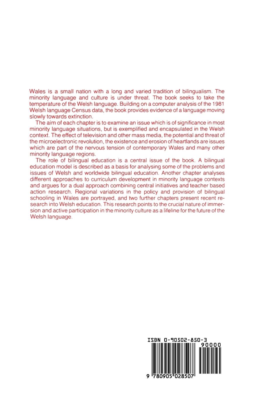 Rückseitencover Aspects of Bilingualism in Wales