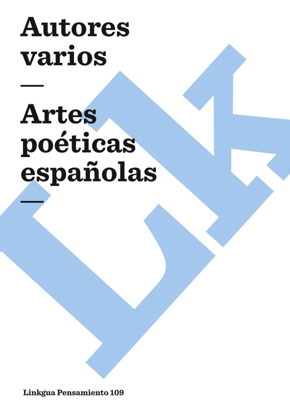 Vorderes Coverbild Artes poéticas españolas