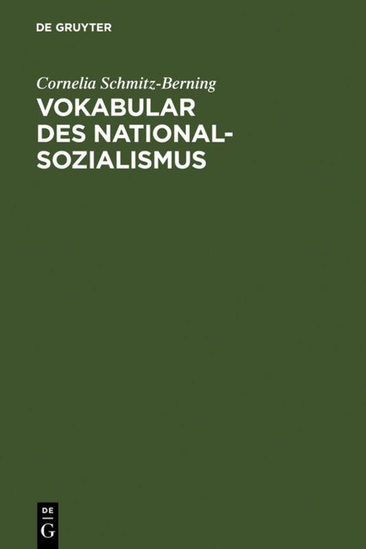 Vorderes Coverbild Vokabular des Nationalsozialismus