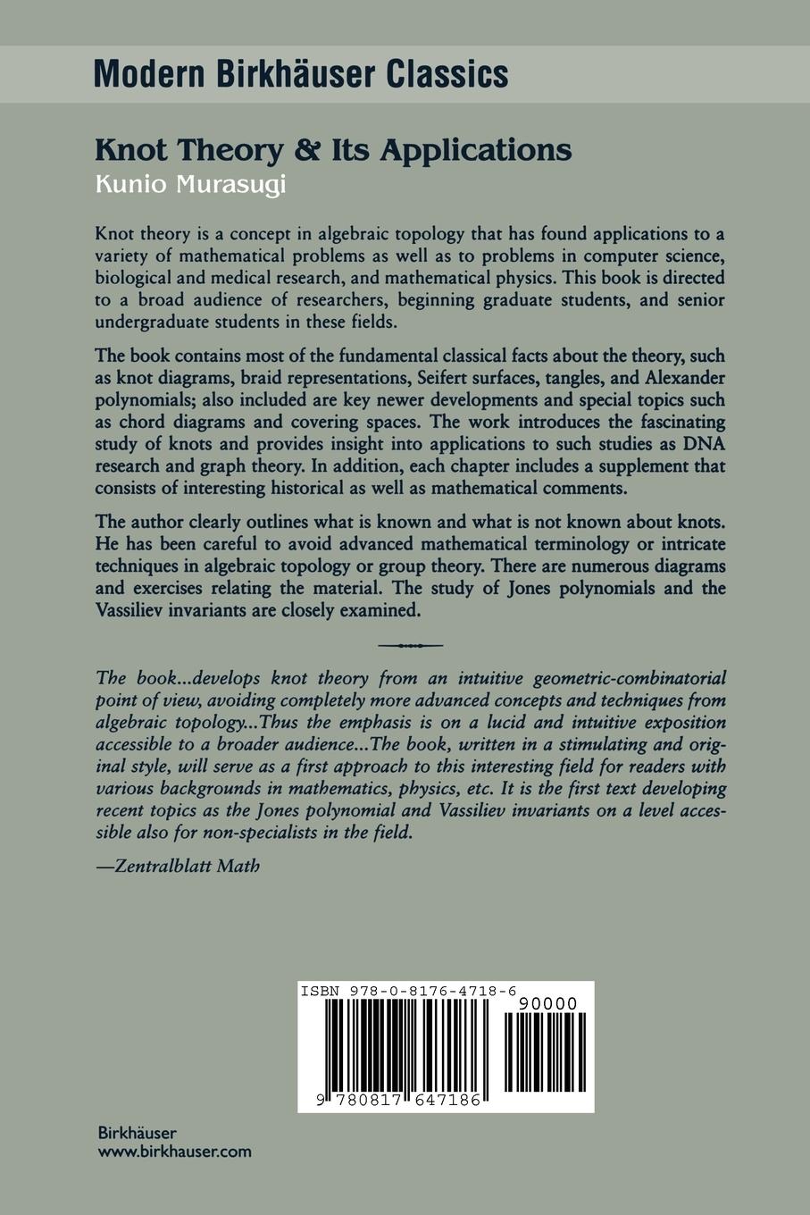 Rückseitencover Knot Theory and Its Applications