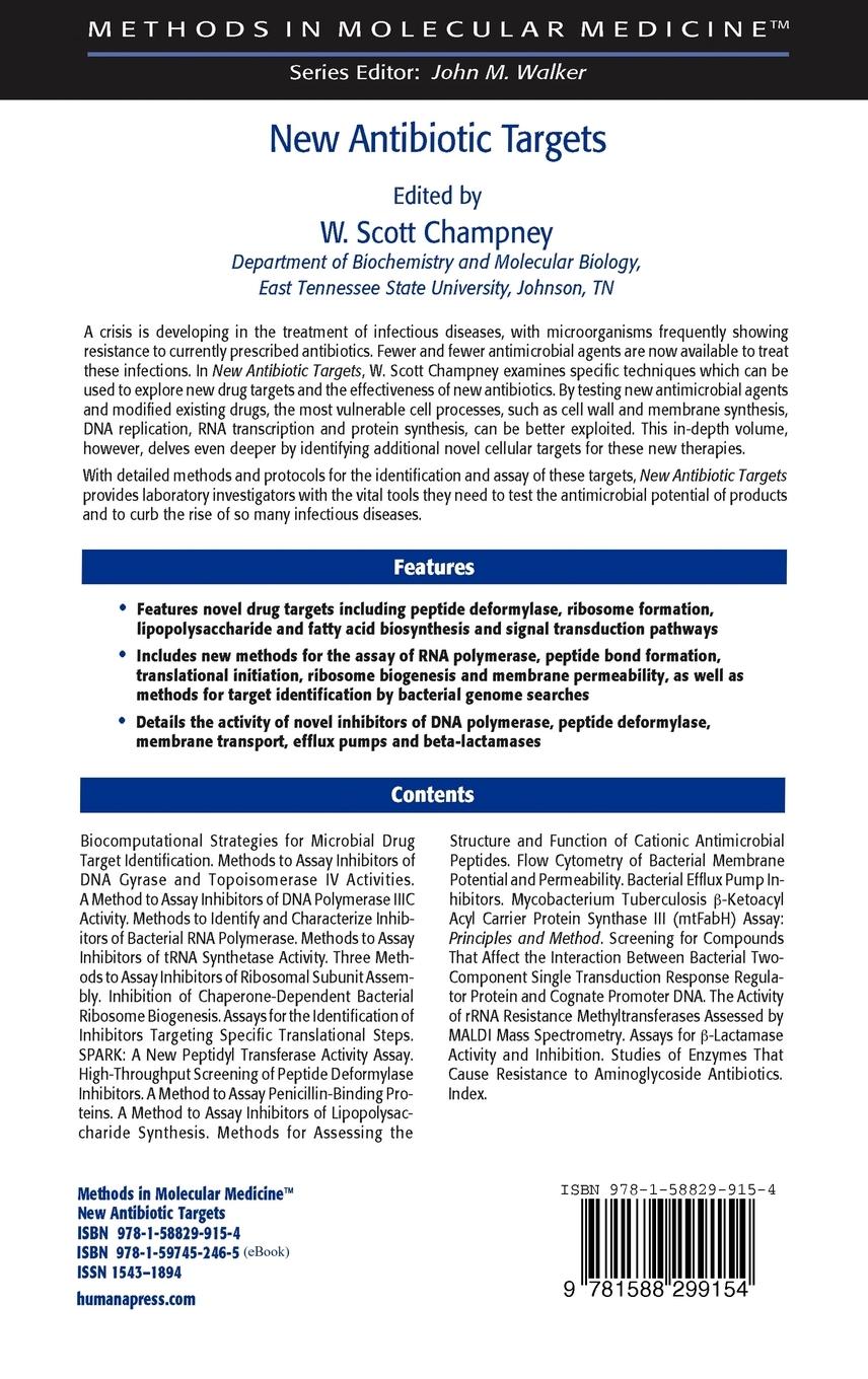 Rückseitencover New Antibiotic Targets