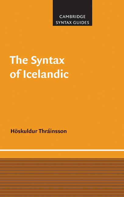 Vorderes Coverbild The Syntax of Icelandic