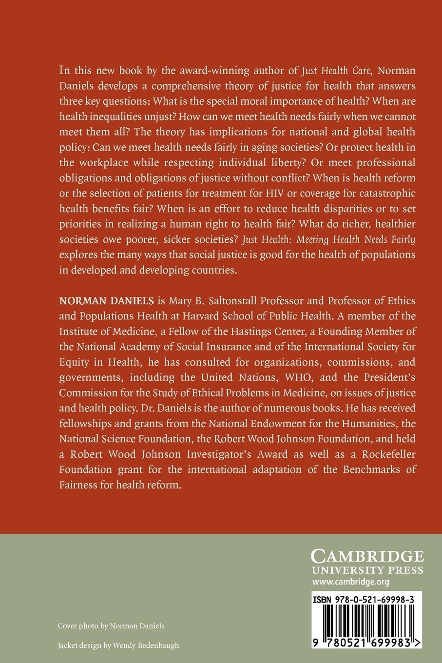 Rückseitencover Just Health