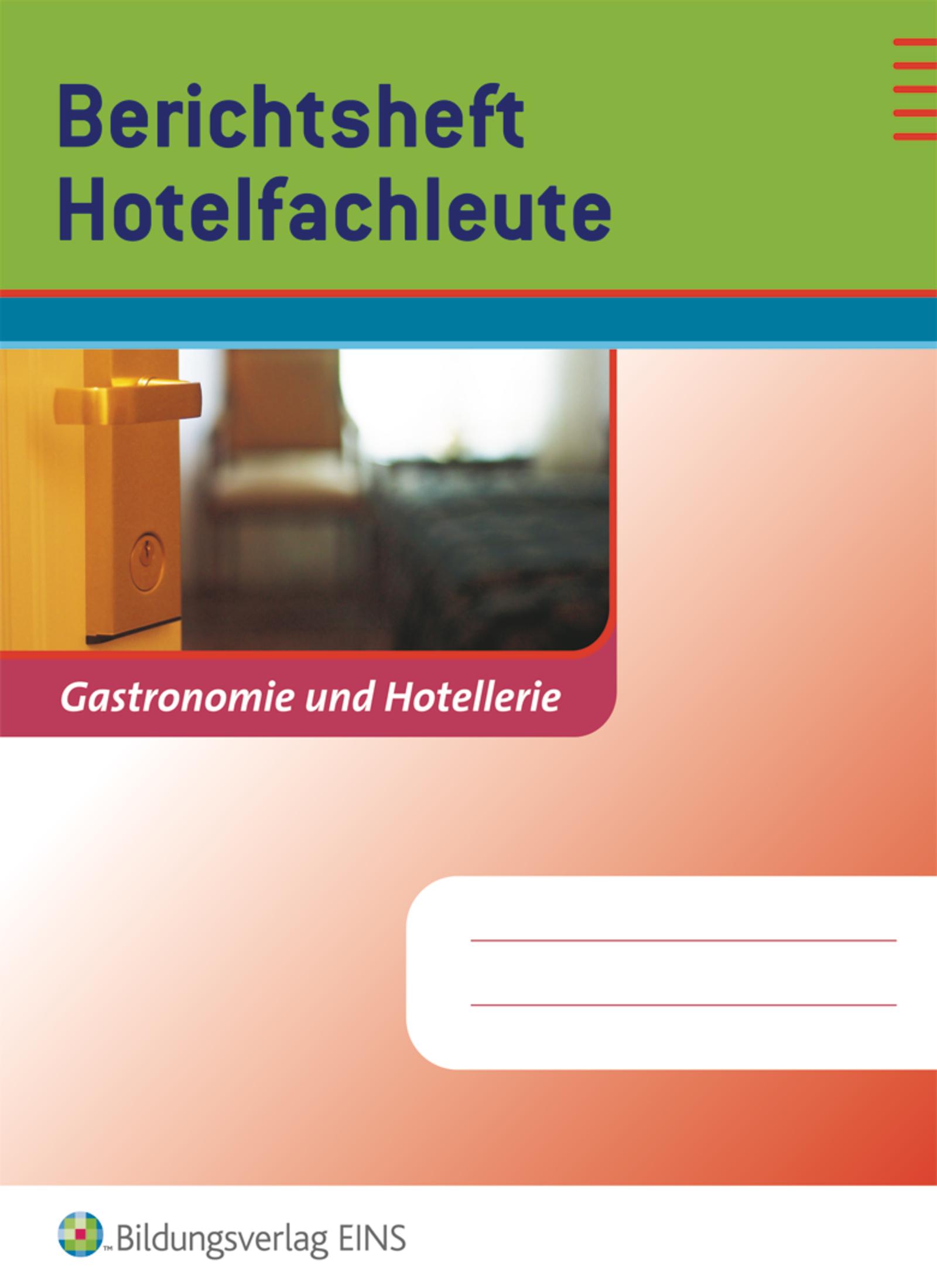 Vorderes Coverbild Berichtsheft Hotelfachleute