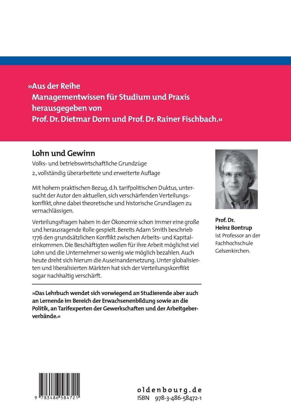 Rückseitencover Lohn und Gewinn